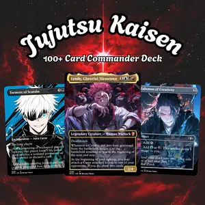 MTG Proxy 100+ Card Commander Deck – Ju.jut.su Kai.sen Curse Sorcerer Theme Ready to Play Perfect Gift for MTG Players and Collectors