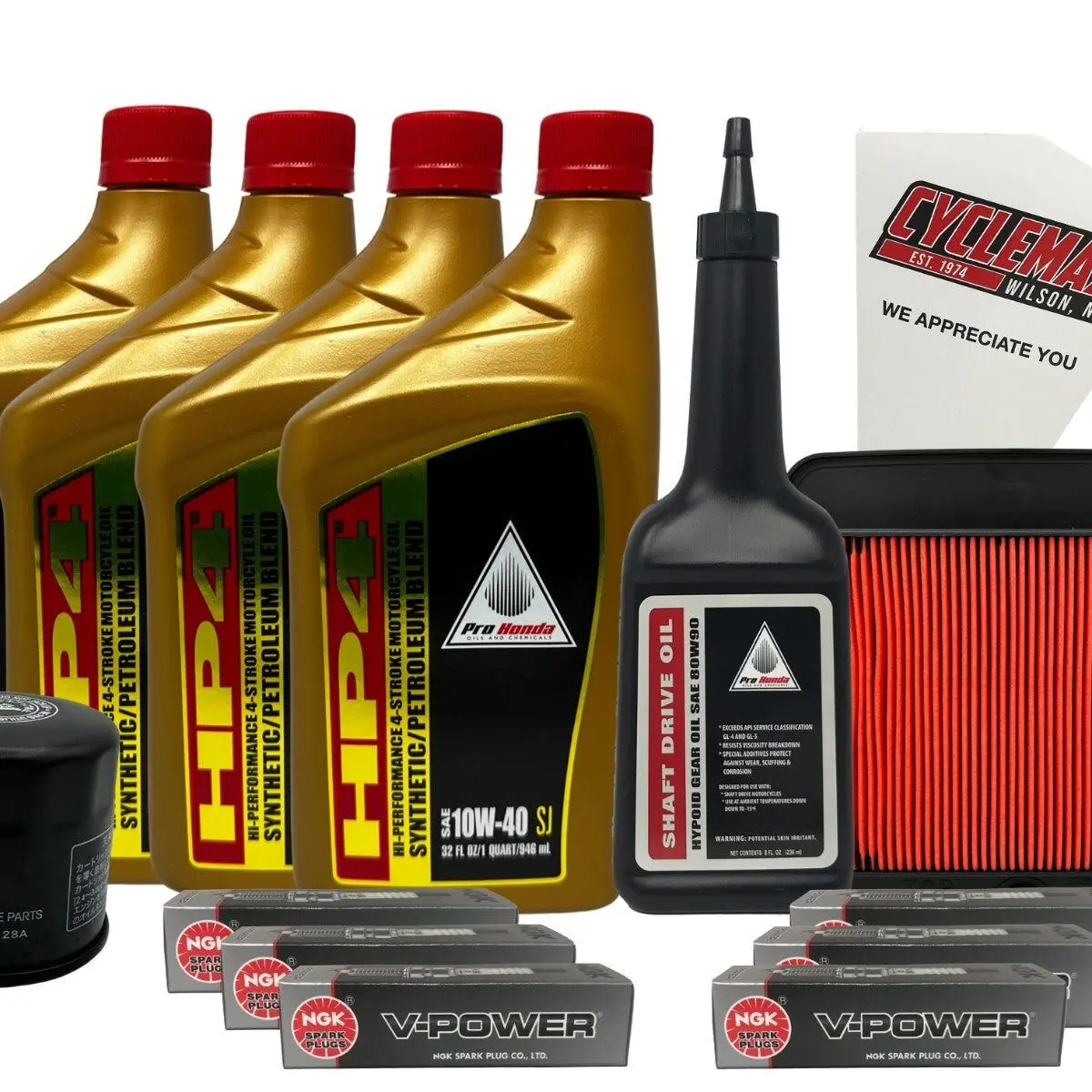 Cyclemax SS Full Service Kit fits 2006-2017 Honda Goldwing GL1800 wPlugs