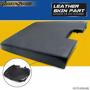 Leather Center Console Lid Armrest Cover Fit For Silverado Tahoe Sierra 07-2013