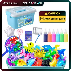 Nfutreon Magic Water Elf DIY Kit Grow Gel Fairy Animals STEM Educational Toys for Kids, BlackFriday, Creative Birthday Gifts Party Favors Family Friendly Science Project