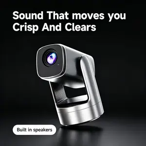 【Mother's Day Gifts】2026 W4 Portable LCD Projector, 800 ANSI Lumens, Android 11.0, Dual Wi-Fi 6, 4K Decoding, Autofocus, Built-in Speaker, Free Screen Mirroring, 2000:1 Ratio, HD, HDMI Input, Smart Home Theater Gadget, TikTok Shop Creator Picks, Audio, Mi