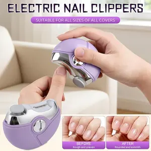 Electric Nail Clippers, Automatic Polishing Nippers, Essential Grooming Tool for Effortless Manicure & Pedicure, Perfect Gift Idea