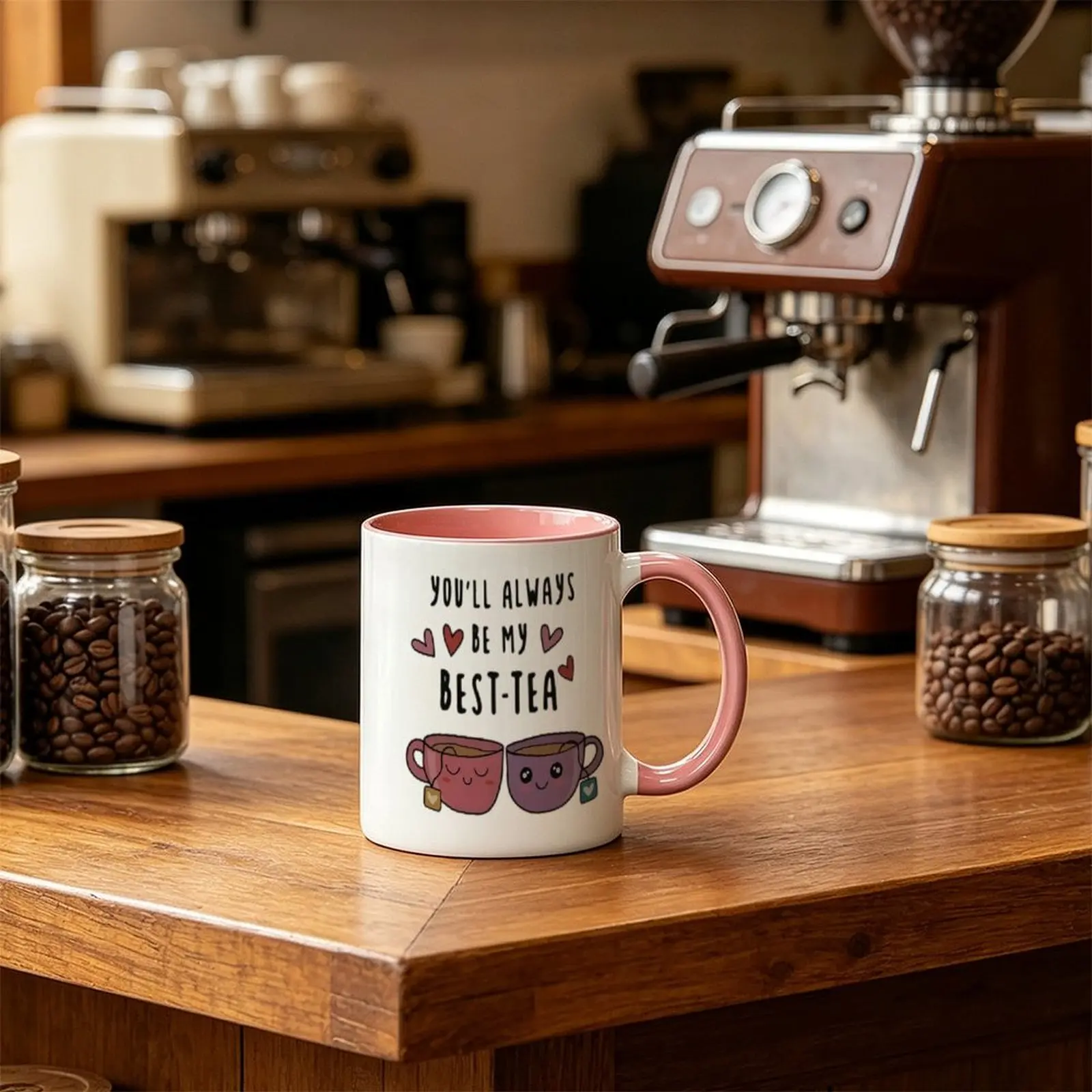 Best Friend Bestie Coffee Mug - Friendship Gifts Women Friends, Funny Best Friend Birthday Ideas, Long Distance Friend Gifts, 11oz Ceramic Coffee Mug, You're Be My Best Tea Christmas Gifts