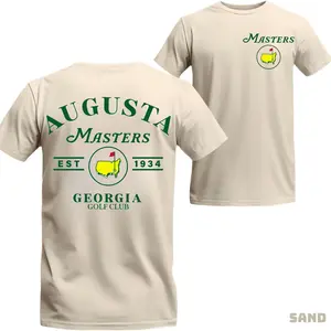 Augusta Georgia Golf Club T-Shirt - Vintage Masters Est 1934 Graphic Tee - Trendy Collegiate Style Tournament Fan Gift - Unisex Casual Shirt