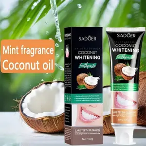 Soothing Coconut Oil Toothpaste For Sensitive Gums And Teeth- Gentle cleansing and protection of teeth for men - also for sensitive skin -for oral protection