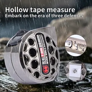 1 Count Stainless Steel Measuring Tape, Waterproof Rustproof Retractable Ruler for Construction Woodworking and Daily Measurement