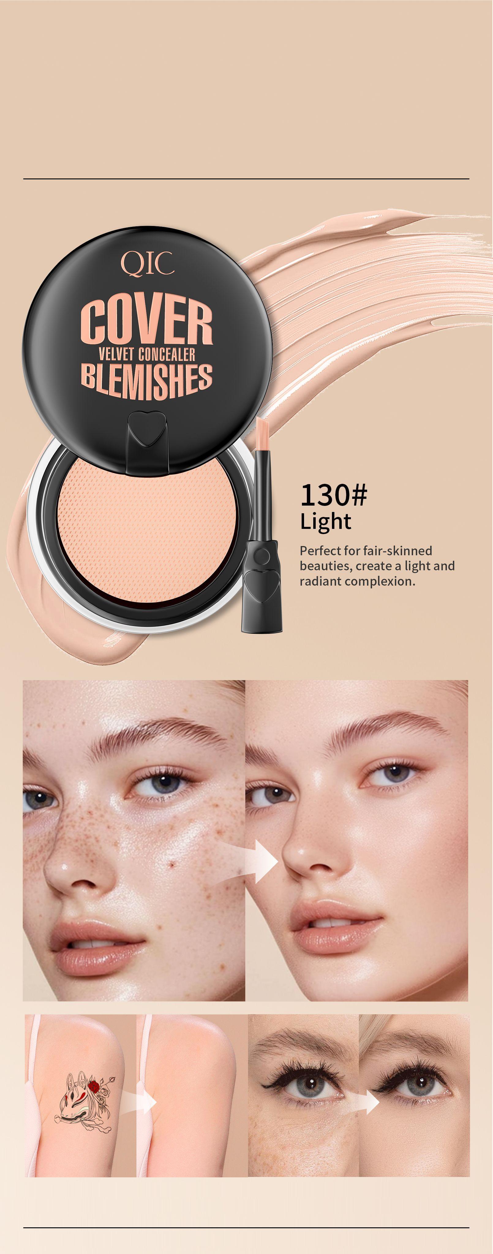 Waterproof Matte Full Coverage Concealer Balm, Smooth Blendable Texture High Coverage Lightweight Cream for Acne, Scars, Redness and Dark Spots, Waterproof Moisturizing Formula for Flawless Finish, Ideal for Weddings, Parties and Daily Wear Waterproof Matte Full Coverage Concealer Balm, Smooth Blendable Texture High Coverage Lightweight Cream for Acne, Scars, Redness and Dark Spots, Waterproof Moisturizing Formula for Flawless Finish, Ideal for Weddings, Parties and Daily Wear