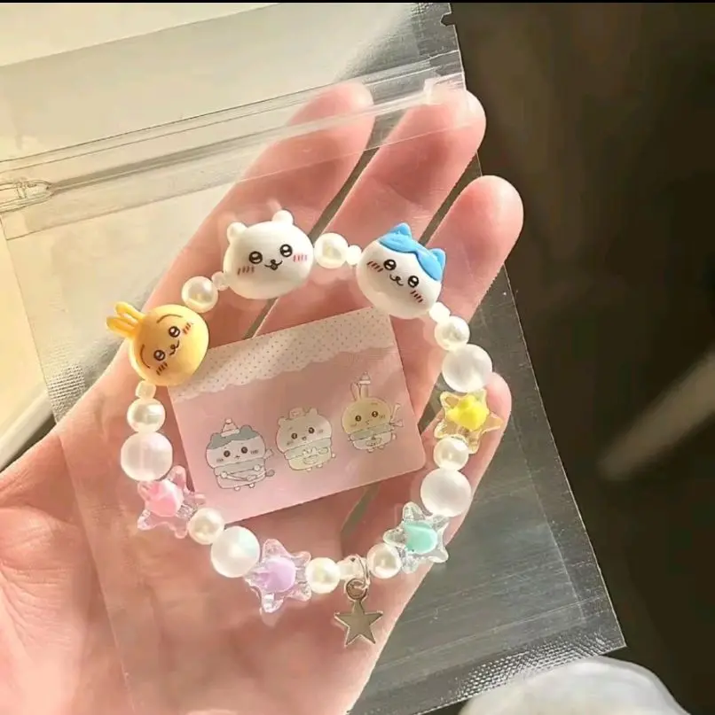Anime chiikawasas Bracelet with A Sense of Niche Design | Hachiware Usagi Bracelet Couple Bracelet | Accessories Birthday Gifts