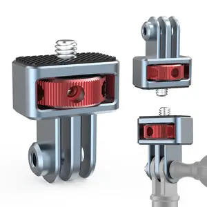 Aluminum Alloy 1/4-inch Screw to Micro-USB Adapter for Insta360, DJI, and GoPro Action Cameras