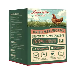 Joyprotyn 5LB Non-GMO Dried Mealworms High Protein Natural Feed for Chickens Ducks Wild Birds Quails & Reptiles Supports Egg Production Feather Growth #Summervibes#petlovers