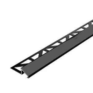Dural Duratrans TR 3/8 in. Satin Anodized Aluminum Metal Ramp Transition Tile Edging Trim