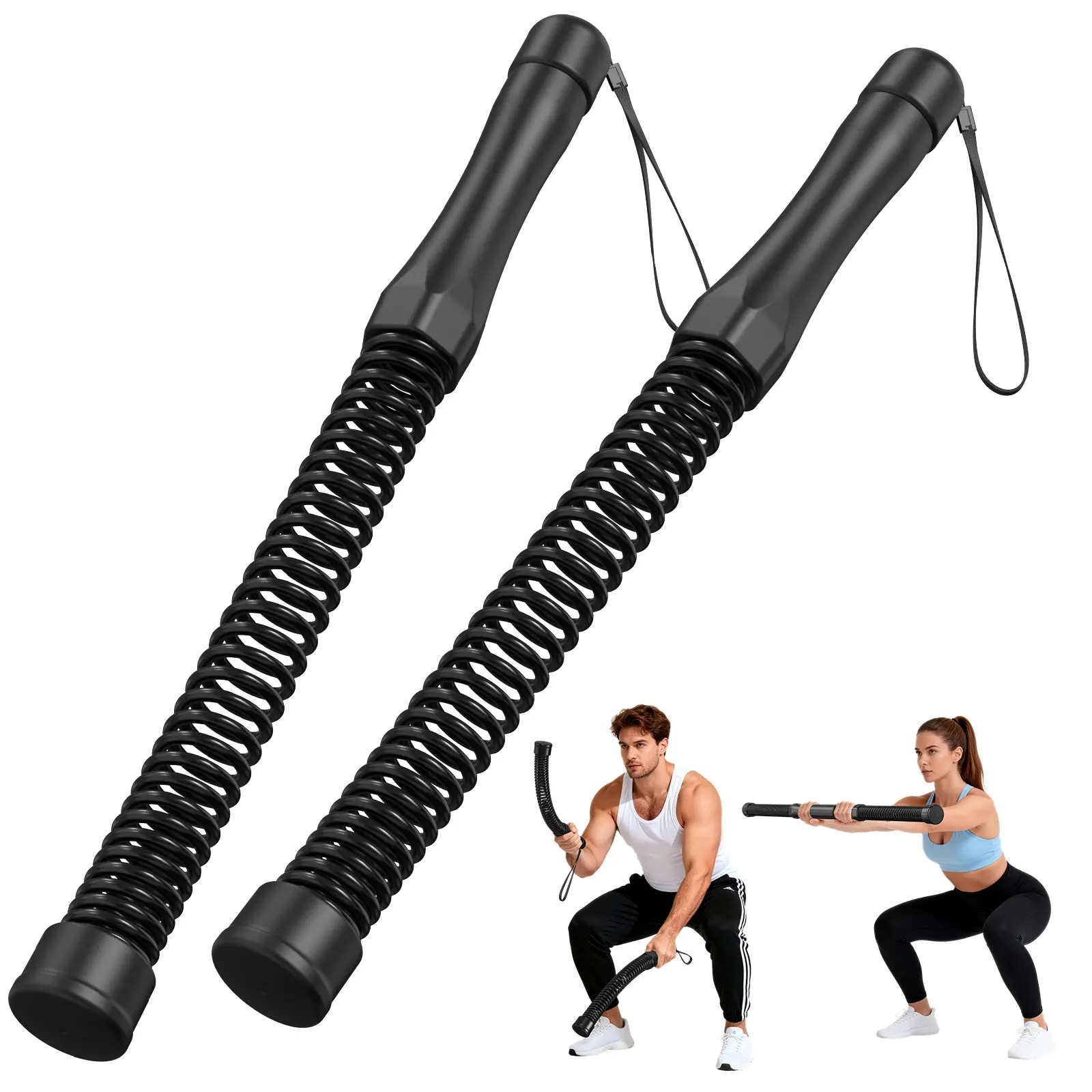 RELIFE REBUILD YOUR LIFE Cordless Battle Ropes - 2-in-1 Weighted Wireless Unisex Home Gym Equipment, Portable Full Body Workout Gear for HIIT Workouts, Strength Training, Gym Stuff