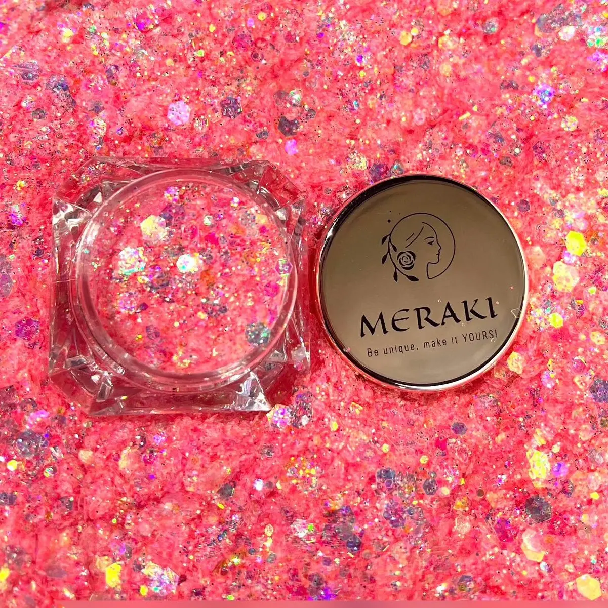 Hojuelas / Chunky Glitter TZELTALES Iridescent Makeup Cosmetic Eyeshadow
