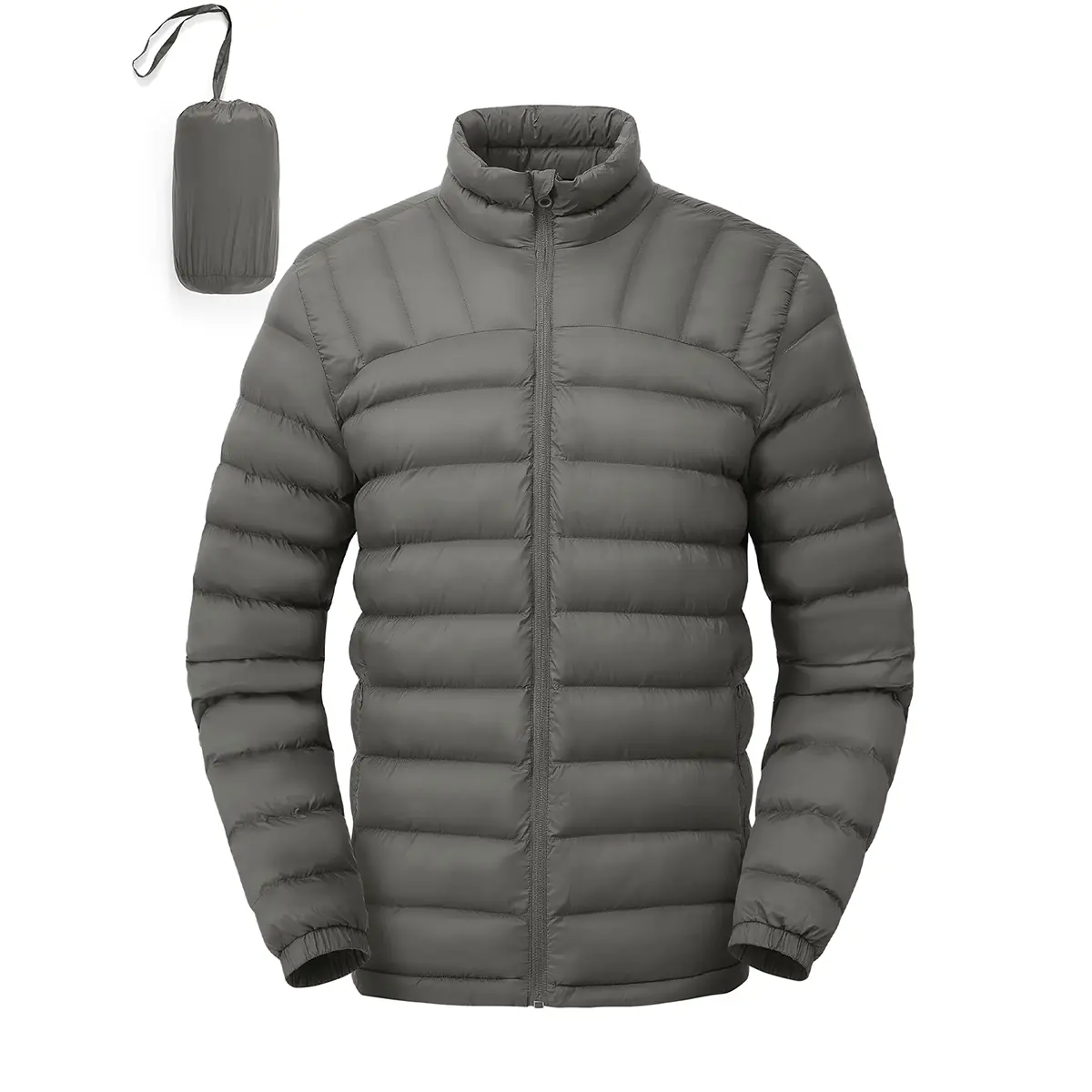 YSENTO Men's Lightweight Packable Puffer Jacket Warm Winter Jacket for Men Down Alternative Puffy Coat