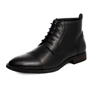 BRUNO MARC Men's Classic Cap Toe Oxford Leather Shoes - Soft Closed-Toe Footwear for Men