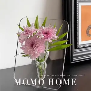 [NEW]  Nordic Acrylic Frame Hydroponic Flower Vase – Desktop Decoration