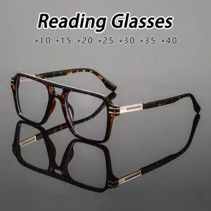 Men's Square Frame Glasses, Stylish Square Frames, Trendy Casual Artistic Classic Style, High-End Elegant Lightweight Versatile Fashion Eyewear, Square Frames Glasses, High Quality Eyeglasses