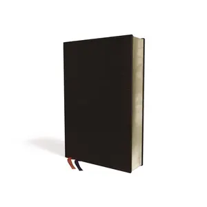NIV Thinline Bible - Black Bonded Leather, Portable, Elegant Design, Sleek Design, Red Letter Edition