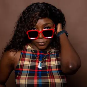 Red Mafo Sunglasses - Stylish Red Frame with Black Lenses for Trendy Look