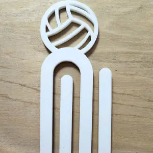 Sublimation Jumbo Paperclip Blank, volleyball themed planner clip, bookmark