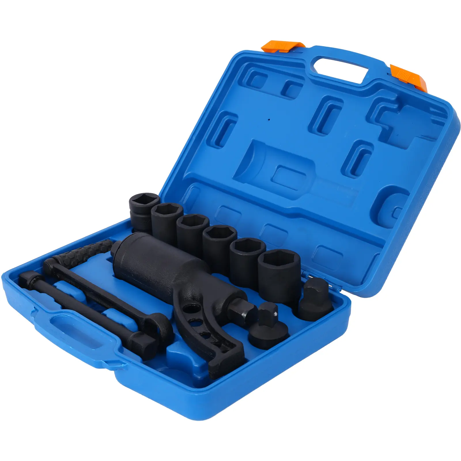 Heavy Duty Torque Multiplier Wrench Set 8-Piece Cr-V Socket Kit for Trucks Buses RVs & Semis with 4:1 Multiplier & Retaining Ball for Secure Lug Nut Removal