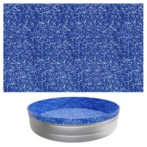 8ft Round Overlap Above-Ground Pool Liner, 27.5in Wall Height, Heavy-Gauge PVC Vinyl, Anti-Slip Back, Easy Installation, Leak Patches, for Steel-Sided Outdoor Round Pools