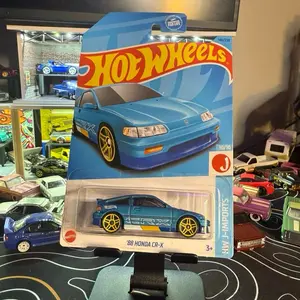 Hot Wheels '88 Honda CR-X Blue Diecast Car Model 10/10 Collectible Toy Vehicle for Kids Ages 3+