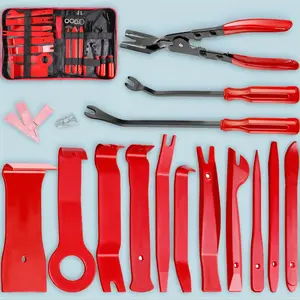 19-Piece Car Trim Removal Kit with Storage Bag - Auto Clip Pliers, Fastener Remover, Panel Pry Tool for Audio Repair - Essential Car Tools