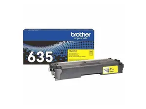 Brother TN635Y Original Standard Yield Laser Toner Cartridge Yellow 1 Pack