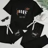 Women's Cartoon Sausage Dog Print Pajama Set, Casual Comfy Pajama, Sleepwear Loungewear Set, Casual Fitted Sleepwear, All Seasons Comfortable Nightwear, Moderate Fabric Thickness, Sleep Sets, Lounge Pj Set, Pajamas Lounge Set