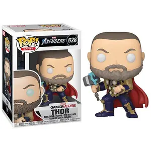 Funko Pop! Thor GamerVerse, Avengers Game 628 Vinyl Figure in PopShield Protector
