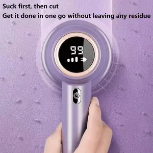 Electric Rechargeable Lint Remover with lint Roller, Portable Handheld Fabric Shaver with 6 Leaf Blades, 3-speed Sweater Shaver with Brush & Digital LED Display, Fast Removal of Lint, Remove Pilling for Clothes, Furniture, Sweater, Couch and Blanket