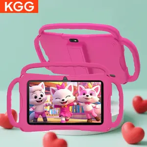 KGG 7-inch dual Kids camera B8 tablet, Android 12 tablet with shockproof casing, educational parental control tablet, Learning tablet