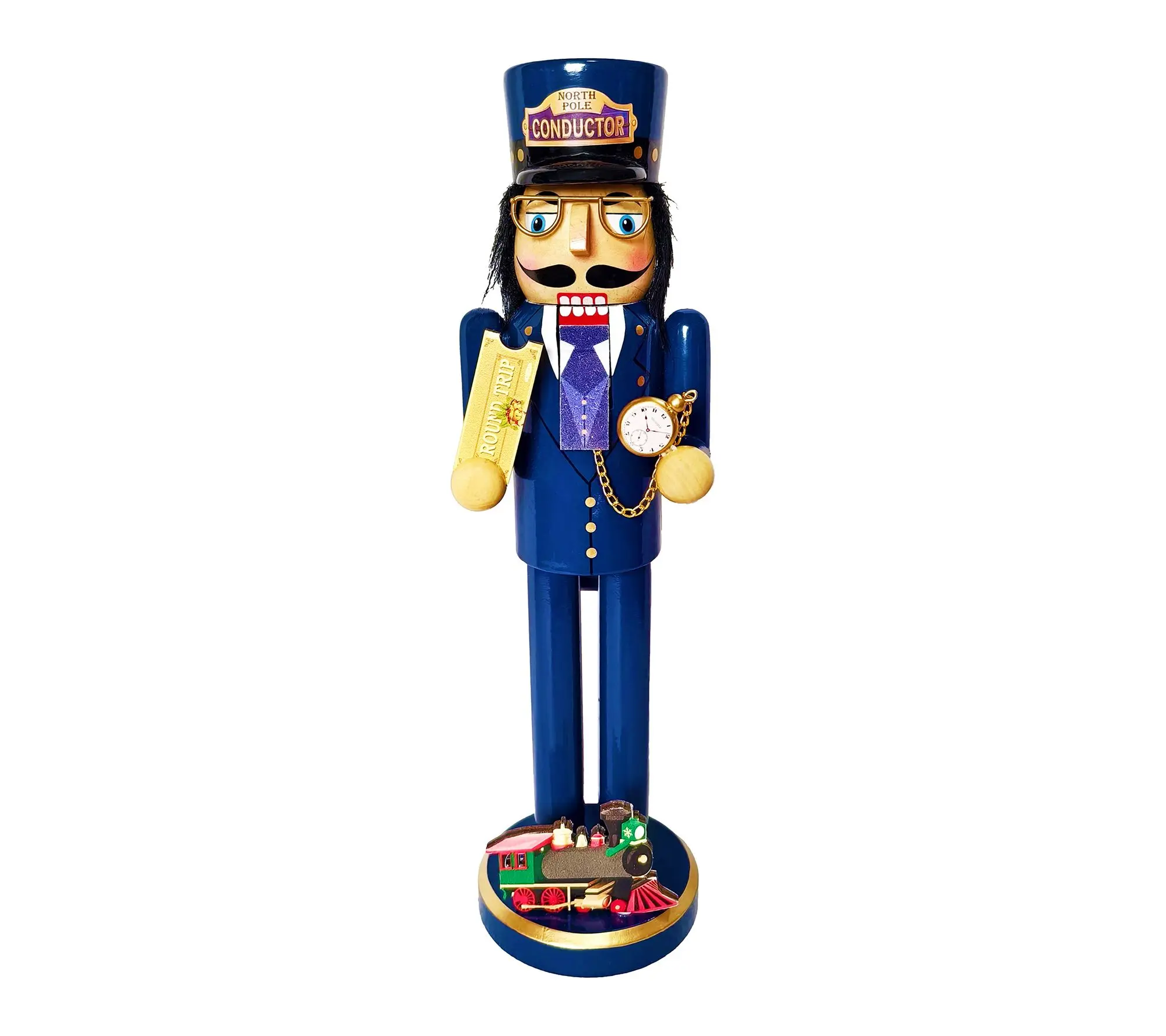 Santa's Workshop 14" North Pole Conductor Nutcracker Santa's Workshop 14" North Pole Conductor Nutcracker