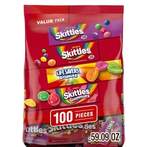 Skittles & Lifesavers Easter Variety Pack - 100 Pieces of Gummies , 59.09 oz Total Weight - Snack sweet flavor- Easter candy