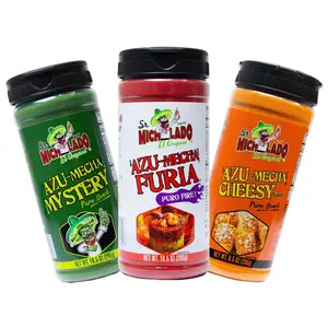 Azu-Mecha Bundle 3pk - Furia, Mystery, Cheesy - Snack Seasoning - Sr. Michelado - Bottle Flavor Spice powder