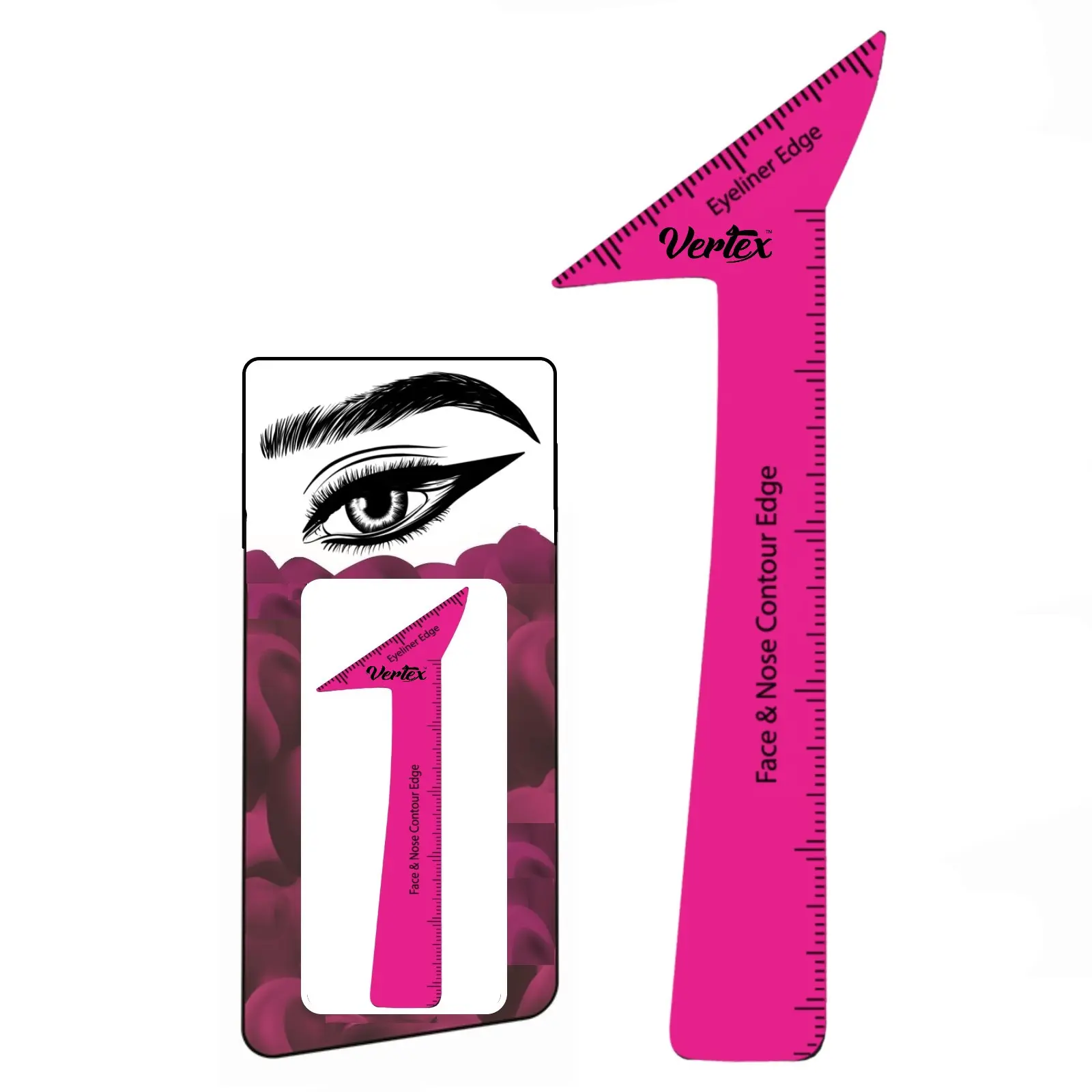 Eyeliner Stencil - Single-Piece Precision Makeup Tool, Creates Smooth Lines, Helps Achieve Perfect Winged Edges, Ideal for Beauty & Personal Care