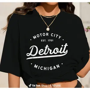 Motor City Detroit Michigan Retro Vintage Classic T-Shirt