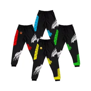 AOP Free Fire Sweatpants With Emblem and Wings Graphic Print, Design For Fans Gift