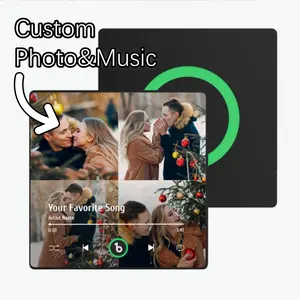 【Customization】Custom Music Fridge Magnet Colorful with Frame Personalized Album Fridge Magnet That Can Be Played Song Anniversary Gift New 4.0 Upgrade