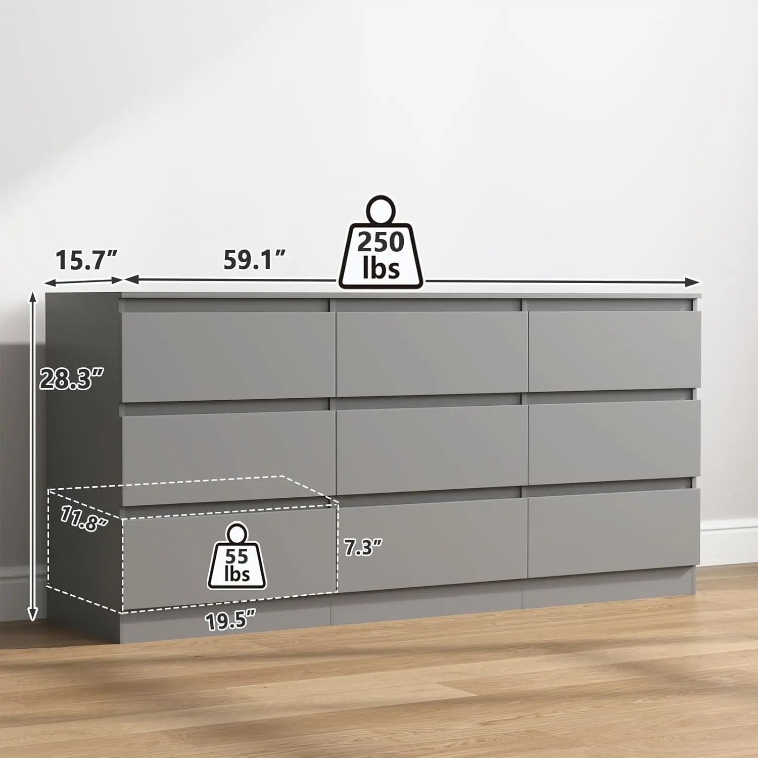 12-Drawer-Grey