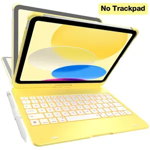typecase – No Trackpad  [2025 Limited Edition]  for iPad 11th (A16, 2025) and iPad 10th Gen (10.9", 2022)  11-Color Backlight, 360° Rotatable, 7 Use Modes, Thin & Lightweight