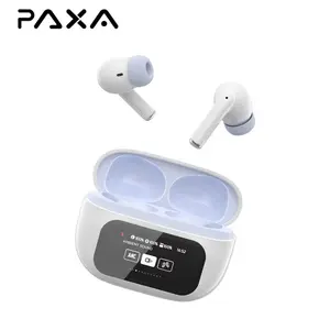 PAXA AIFriend Pro  Intelligent Earphone with Full Color Touch Charging Case, Robust Bass Stereo Audio Headset, IPX5 Waterproof & Anti-lost Search Function Earbuds