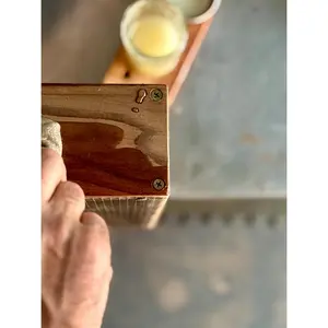 Food Safe Wood Conditioner – Beeswax Wood Butter – Cutting Board & Redwood Finish – 12 oz