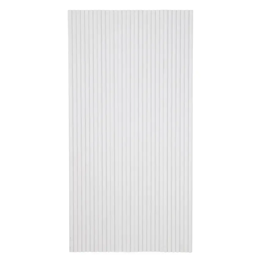 White Flexible 3D Fluted Semi-Circle Shiplap Wood Wall Panel