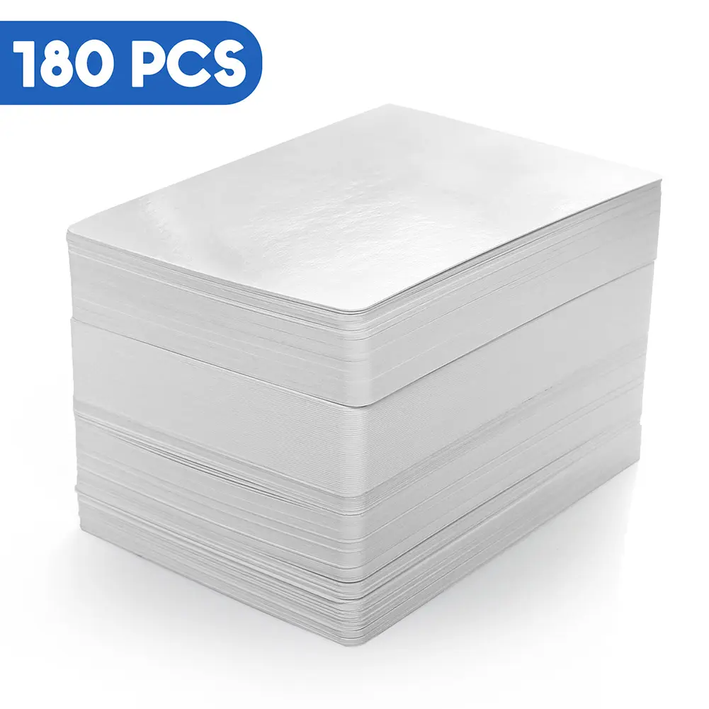 LotFancy Blank Playing Cards, 180PCS White Blank Index Flash Cards to Write on, Printable, Study Learning Cards, DIY Gift Card, Game Cards, Matte Finish, Poker Size, 2.5" x 3.5"