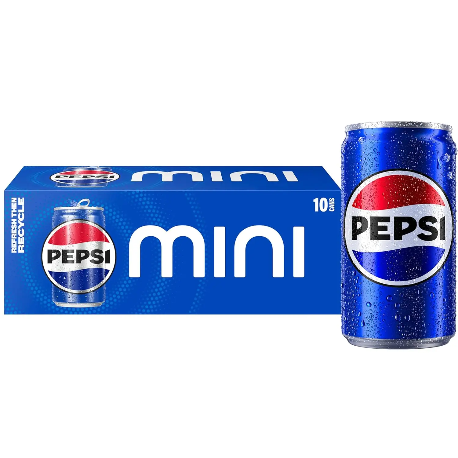 Fizzy Soda Mini Cans - 7.5 oz, 10-Pack (Packaging May Vary)