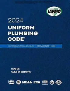 IAPMO 2024 Uniform Plumbing Code Regular Edition - Latest Updates & Comprehensive Guide for Plumbing Standards