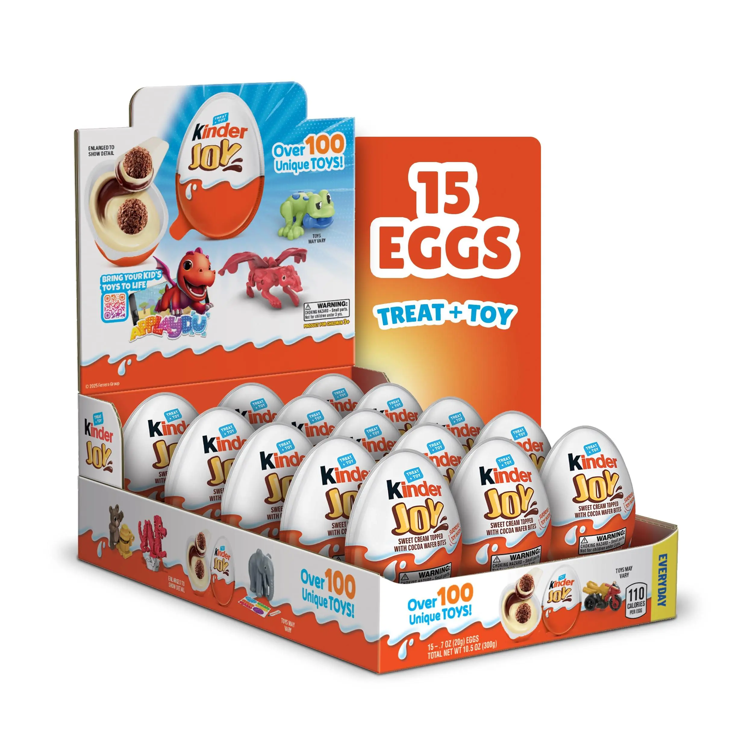 Kinder Joy 15 Ct 0.7 Oz Chocolate Eggs Surprise Toy Funko