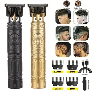 T9 Rechargeable Electric Hair Clipper and Beard Trimmer, Cordless Hair Clippers, USB Fade Clipper, Versatile Grooming Tool for Men, Portable Hair Cutting Machine for All Body Hair